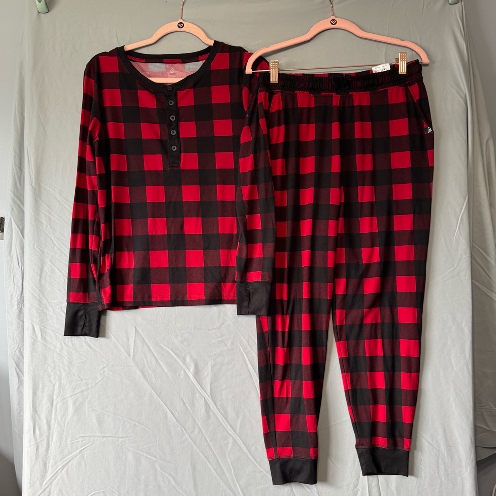 Ripzone Womens Buffalo Plaid Pyjama Set Size Small Holidays Cozy Festive Winter